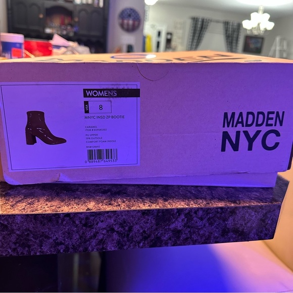 New Madden NYC side zip bootie size 8 color Caramel - Picture 6 of 7